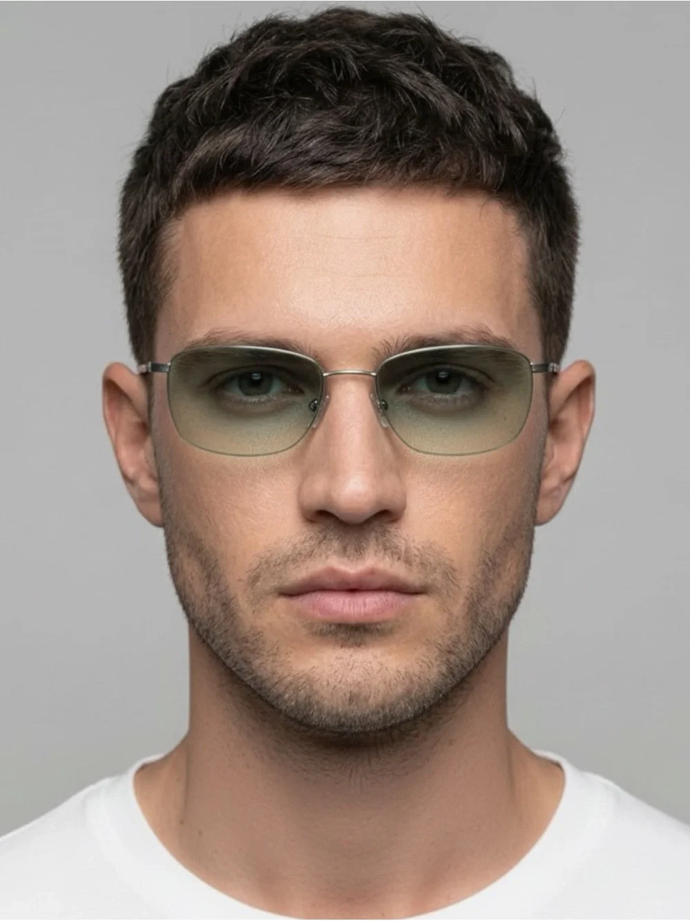 Gucci DeadStock Tom Ford Y2K Rimless Sunglasses GG 1654 T5T Teal Brow Bar Set
